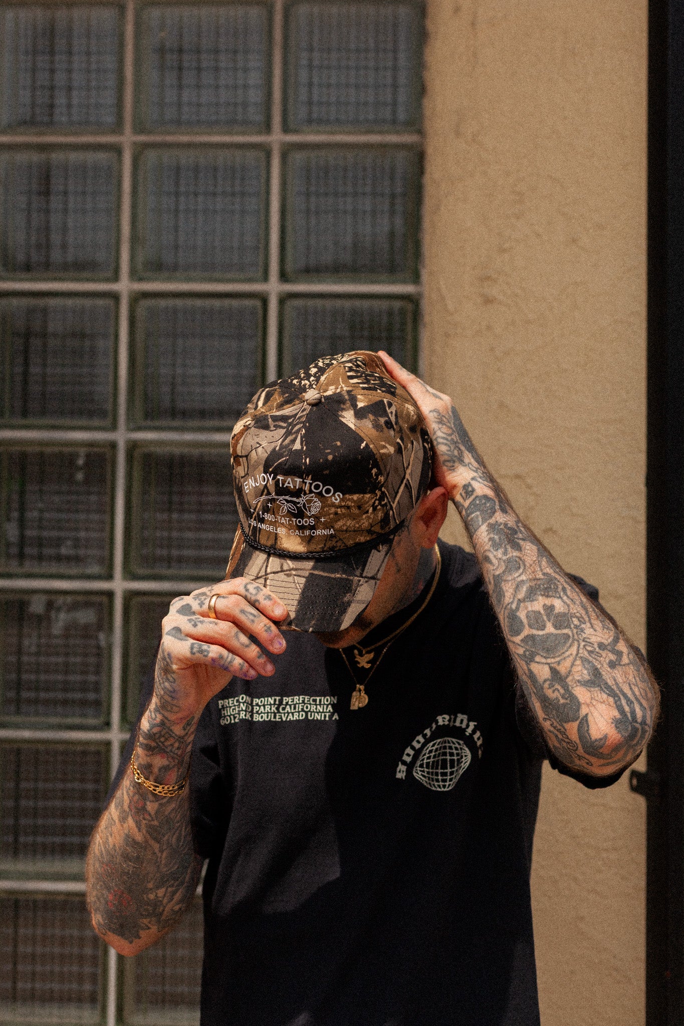 Camouflage Rose Hat